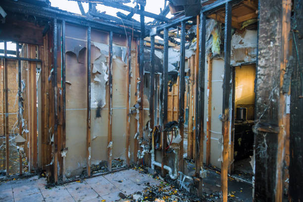 Professional Fire Damage Removal technician working in West Perrine, FL